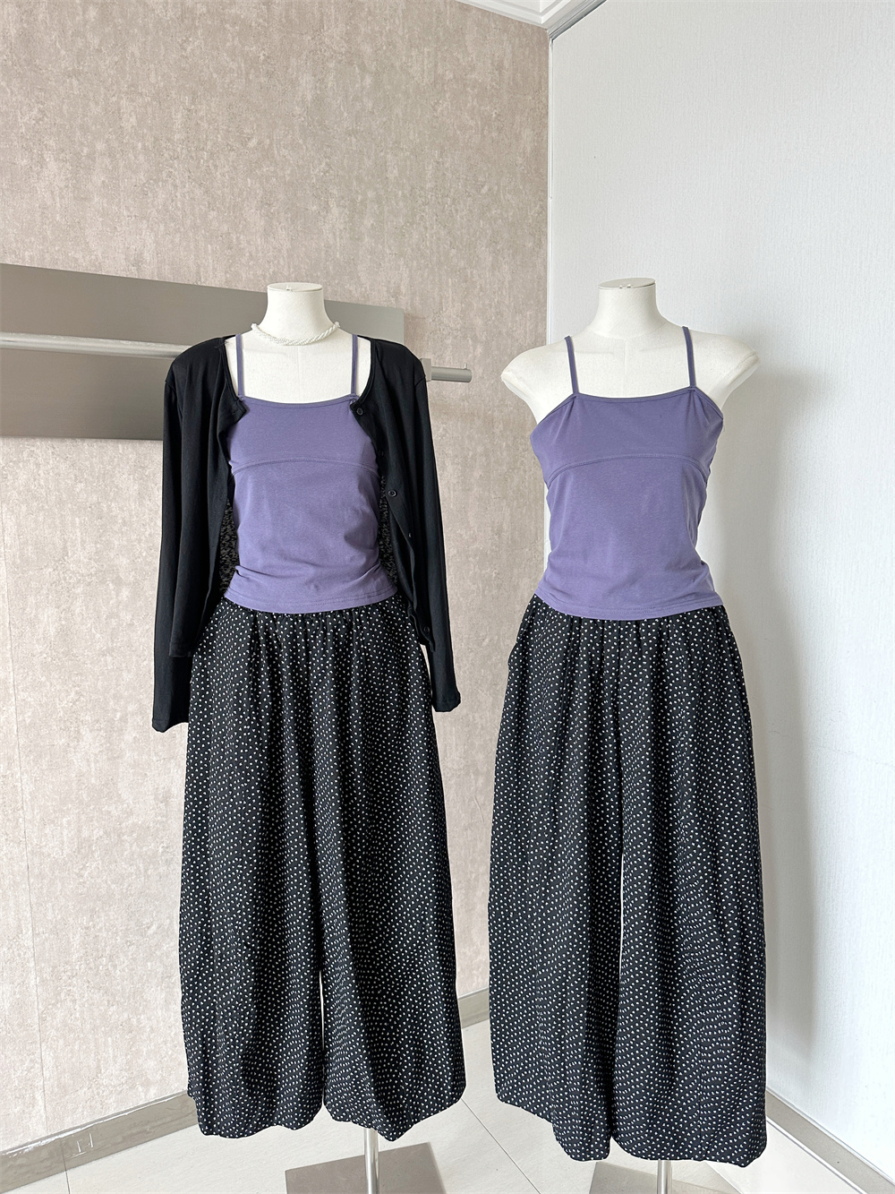 Women's 3-Piece Knit Cardigan Vest and Casual Pants Set